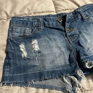 Ripped Jean shorts